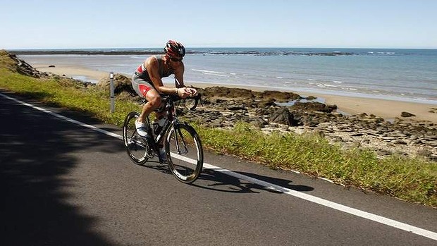 Les Karayan love riding and had competed in a number of amateur triathlons. Photo: Facebook
Les Karayan love riding and had competed in a number of amateur triathlons. Photo: Facebook