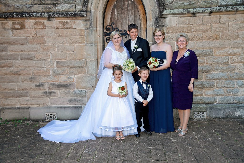 Left to right back: Michelle's eldest daughter Jessica and son in law Tim Price tied the knot at St Paul's Cathedral on June 16, 2012. In pic: Jessica and Tim Price, Kirstin Daniels, ( Michelle's youngest daughter), Michelle Landry and (front) Ella and Balun Martin. ( Michelle's niece and nephew) Photo Contributed Left to right back: Michelle's eldest daughter Jessica and son in law Tim Price tied the knot at St Paul's Cathedral on June 16, 2012. In pic: Jessica and Tim Price, Kirstin Daniels, ( Michelle's youngest daughter), Michelle Landry and (front) Ella and Balun Martin. ( Michelle's niece and nephew) Photo Contributed