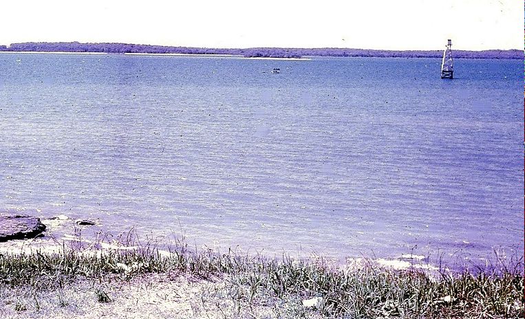 The channel marker as seen from Dayman Point about 1961. The channel marker as seen from Dayman Point about 1961.