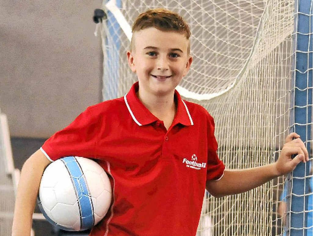 LEARNING CURVE: George Fuller is in happy mood after his Japanese trip with Northern New South Wales Football. LEARNING CURVE: George Fuller is in happy mood after his Japanese trip with Northern New South Wales Football.