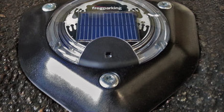 A Frogparking surface mount sensor. A Frogparking surface mount sensor.