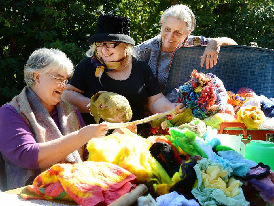 ARTS ALIVE: The Fibre Sisters Dorothy Walsh, Annamaria Mays and Mieke den Otter will be featured in Conversations with Artists.