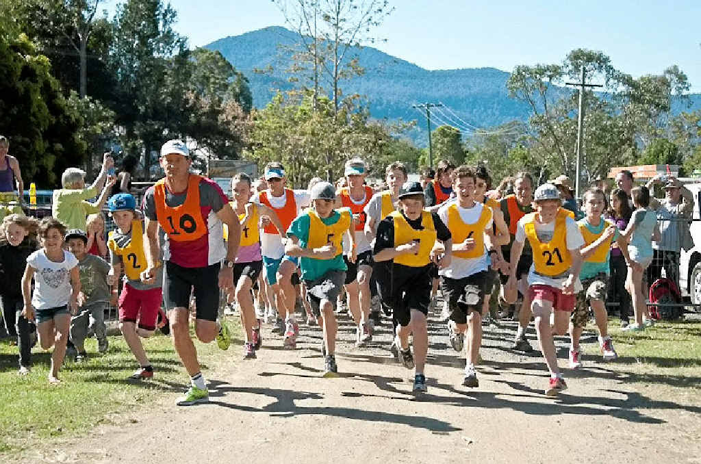 RACING AHEAD: Participants in last year’s Nimbin Fun Run. The 2013 run will be held at the Nimbin showgrounds on Sunday. Photo: CONTRIBUTED RACING AHEAD: Participants in last year’s Nimbin Fun Run. The 2013 run will be held at the Nimbin showgrounds on Sunday. Photo: CONTRIBUTED