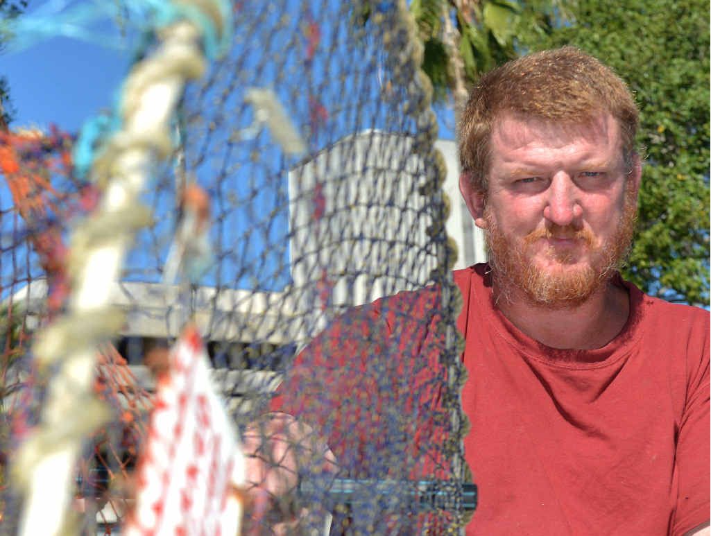 Professional crabber Dale Collie is fed up with people raiding his crab pots in the Sarina area. Professional crabber Dale Collie is fed up with people raiding his crab pots in the Sarina area.