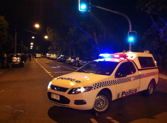 Police at the scene of a Coolum Beach shooting where a man and a woman was found dead. Photo: Ten News/Twitter Police at the scene of a Coolum Beach shooting where a man and a woman was found dead. Photo: Ten News/Twitter