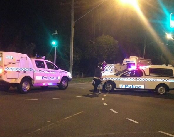 Queensland Police Union's Ian Leavers tweeted this photo from the scene of the Coolum shooting. He was there to support police. Queensland Police Union's Ian Leavers tweeted this photo from the scene of the Coolum shooting. He was there to support police.
