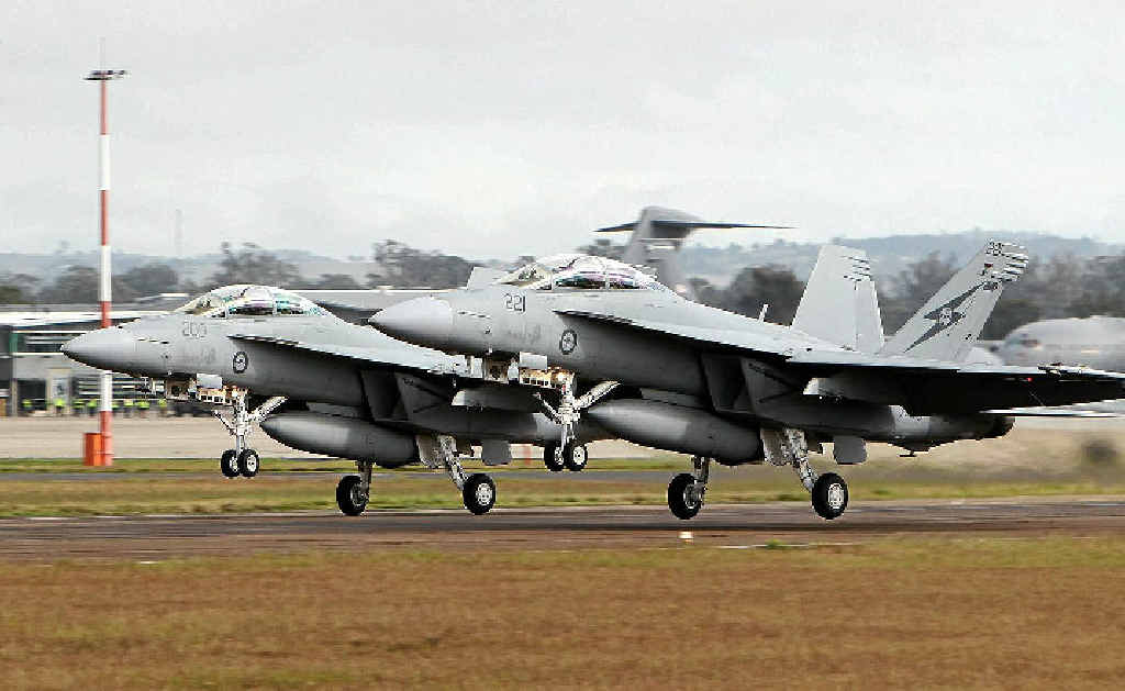Australian Super Hornets have bombed an ISIS facility Australian Super Hornets have bombed an ISIS facility