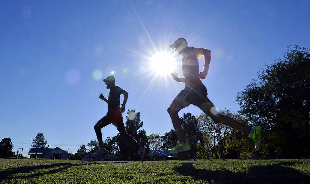 DEDICATED DUO: Experienced Ipswich athletes Peter Reeves and Paul Shard hope to shine at tomorrow’s Ipswich Winter Carnival at Bill Paterson Oval. Reeves has been coaching Shard to major masters competition success in recent months. DEDICATED DUO: Experienced Ipswich athletes Peter Reeves and Paul Shard hope to shine at tomorrow’s Ipswich Winter Carnival at Bill Paterson Oval. Reeves has been coaching Shard to major masters competition success in recent months.