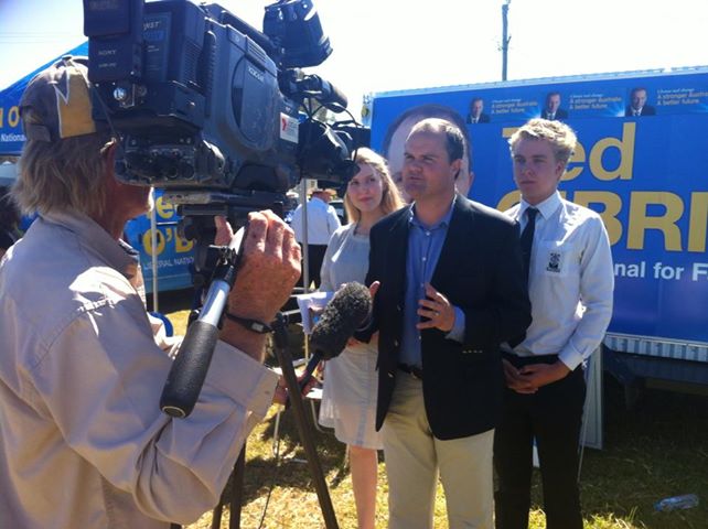 Ted O'Brien was joined by Chelsea Wallace and Austin Wencke to launch his campaign. Ted O'Brien was joined by Chelsea Wallace and Austin Wencke to launch his campaign.