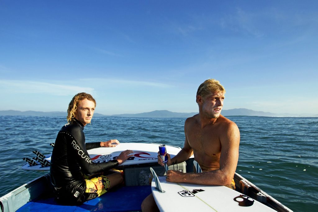 Surf champ Mick Fanning (pictured here with young Australian surfer Luke Hynd) will star in a new TV series. Surf champ Mick Fanning (pictured here with young Australian surfer Luke Hynd) will star in a new TV series.