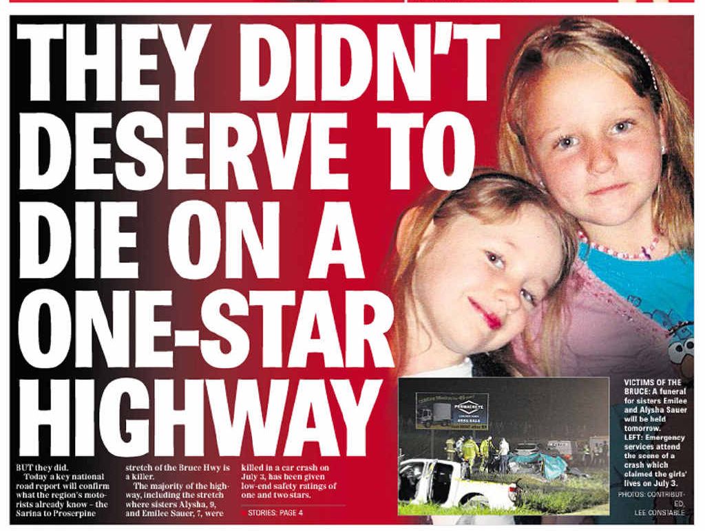 Sisters Alysha and Emilee Sauer were killed in July. Sisters Alysha and Emilee Sauer were killed in July.