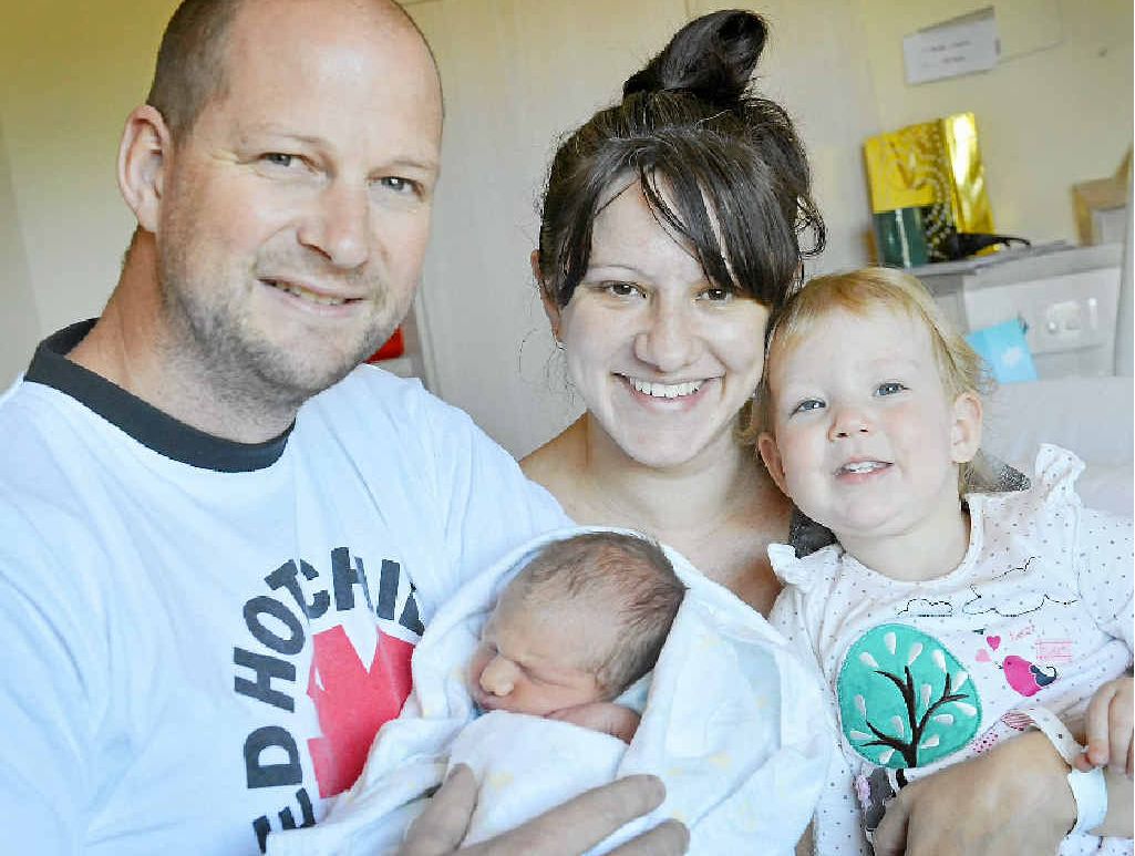 Max Francis Horsburgh was born to Sandy and Drew Horsburgh on August 19. In a hurry to arrive, he was born on the front seat of the family car on Boyne Island. Max Francis Horsburgh was born to Sandy and Drew Horsburgh on August 19. In a hurry to arrive, he was born on the front seat of the family car on Boyne Island.