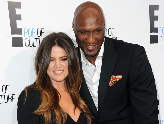 Khloe Kardashian and Lamar Odom. Khloe Kardashian and Lamar Odom.
