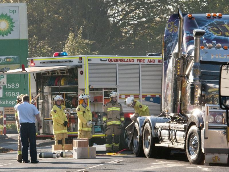 Emergency services at the scene of this morning's fatal traffic crash at the intersection of Bridge and Mary Sts. Emergency services at the scene of this morning's fatal traffic crash at the intersection of Bridge and Mary Sts.
