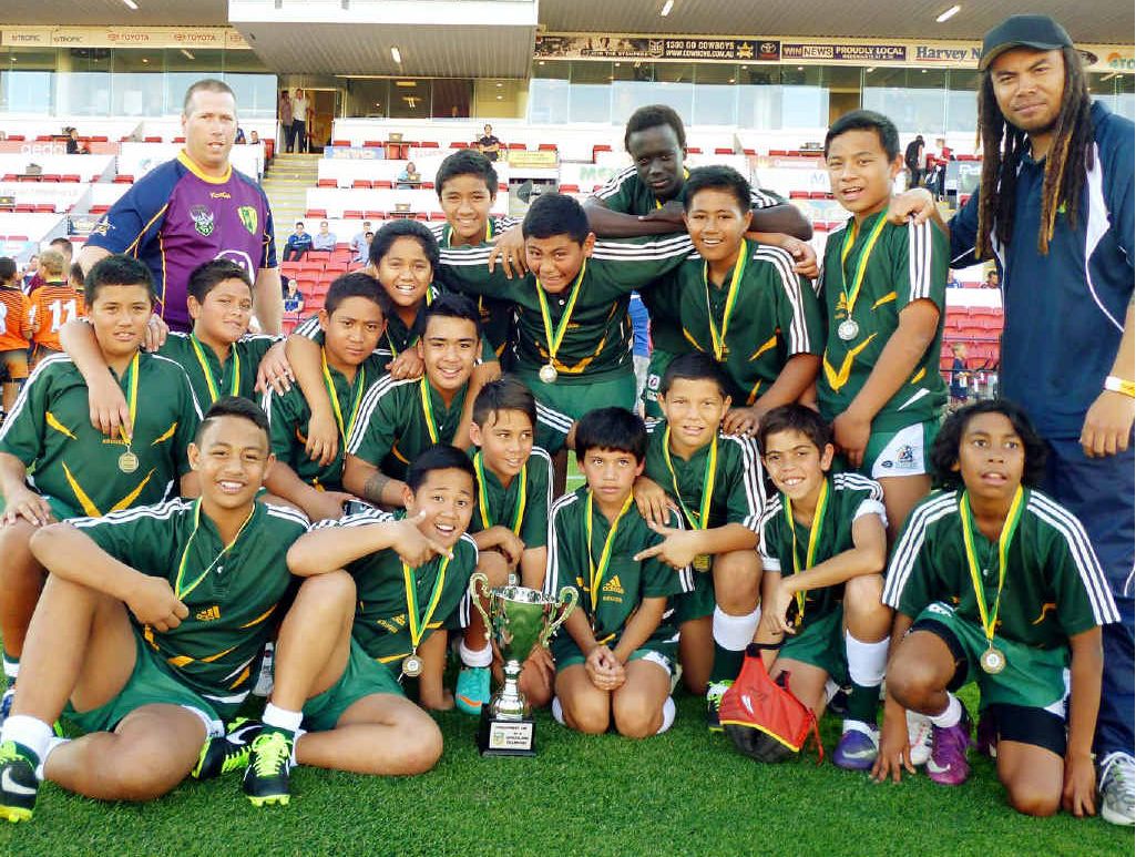 WINNING SIDE: Kruger State School’s senior boys claimed the 2013 NRL Development Cup (Queensland). WINNING SIDE: Kruger State School’s senior boys claimed the 2013 NRL Development Cup (Queensland).