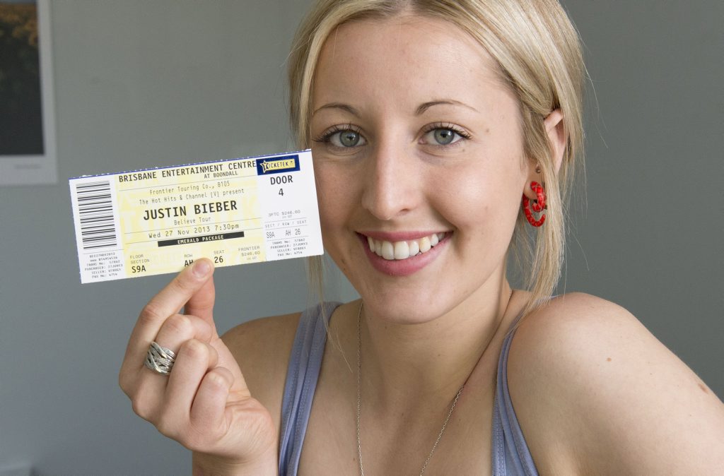 Image for sale: Laura Harrigan hopes to meet her idol Justin Bieber during his November concert.