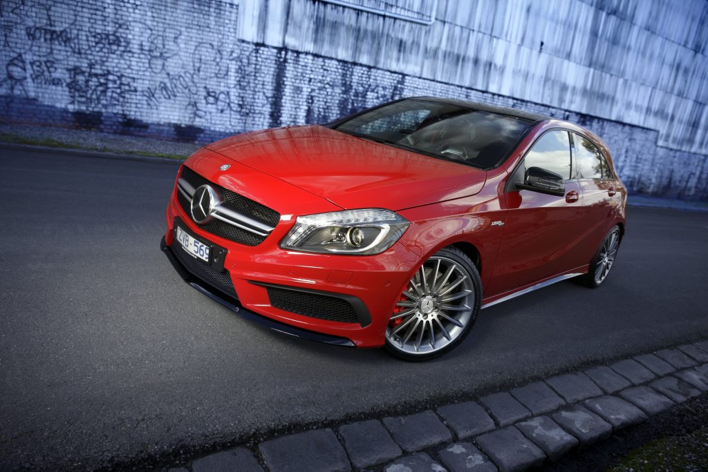 The pocket-rocket Mercedes-Benz A45 AMG. The pocket-rocket Mercedes-Benz A45 AMG.