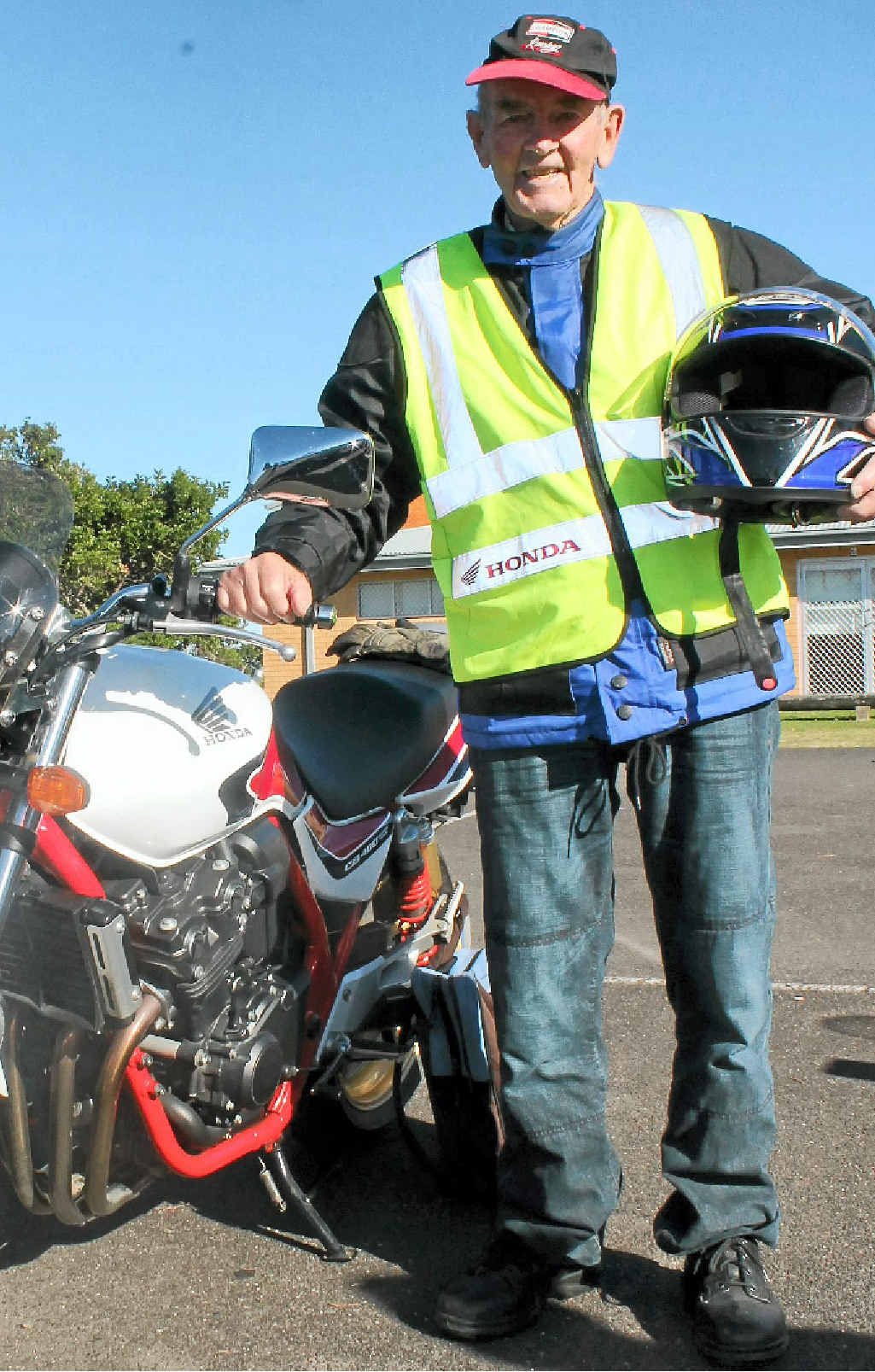 READY TO RIDE: Lennox Head’s Peter South loves life on two wheels. READY TO RIDE: Lennox Head’s Peter South loves life on two wheels.