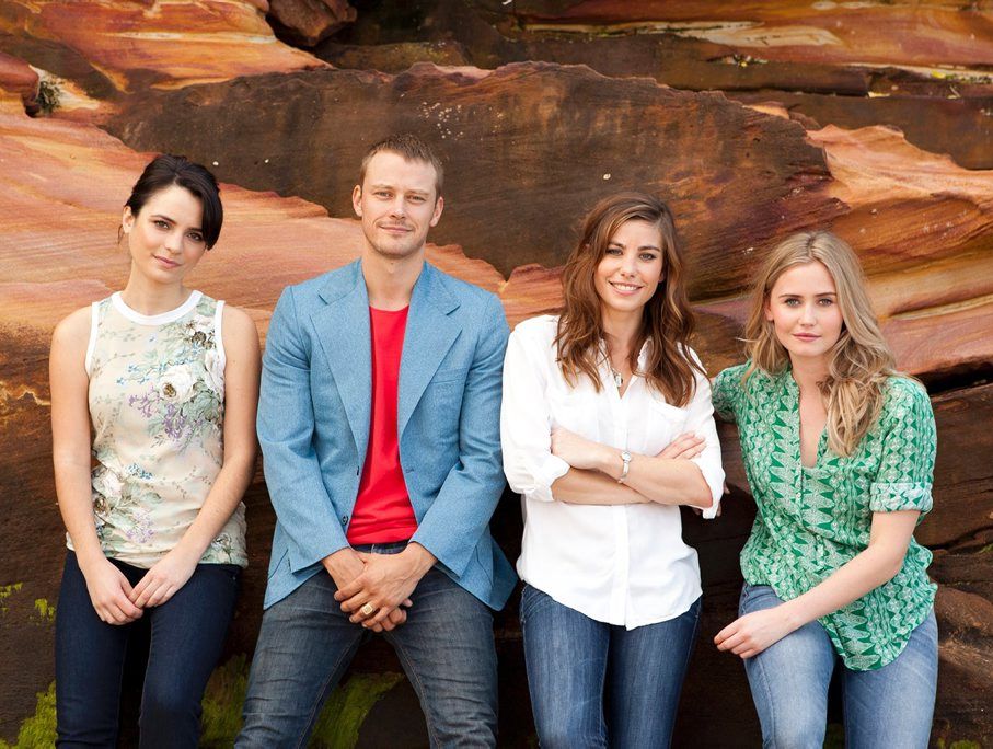 From left, Jessica Tovey, Michael Dorman, Brooke Satchwell and Anna Bamford star in the TV series Wonderland.