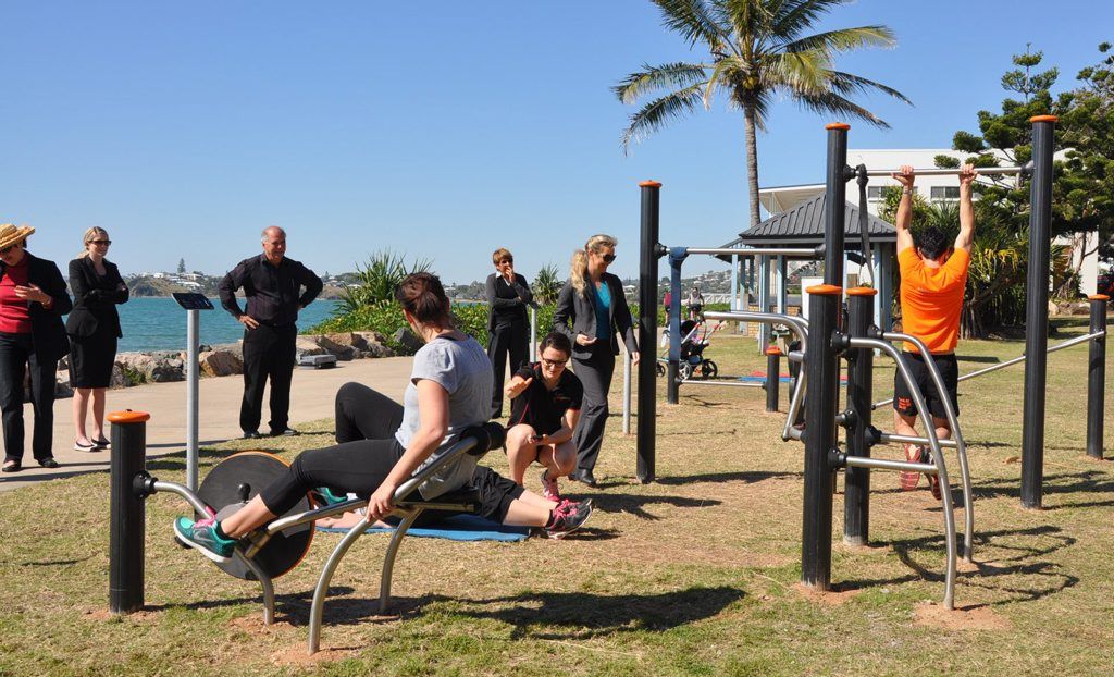 Exercise in the sun with new outdoor equipment at Yeppoon Morning