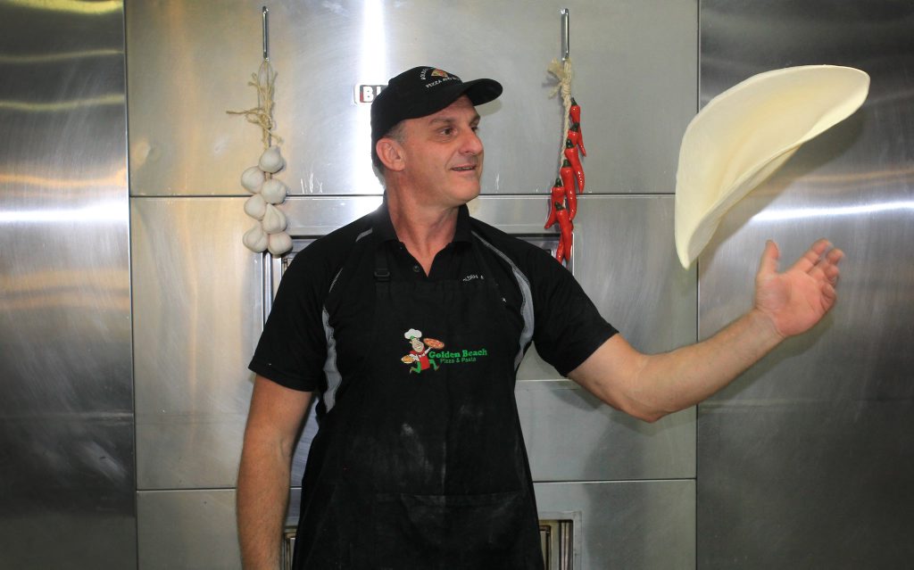 Joe Skok from Golden Beach Pizza and Pasta is a finalist in the 2013 Tasty Takeaway Awards. Joe Skok from Golden Beach Pizza and Pasta is a finalist in the 2013 Tasty Takeaway Awards.