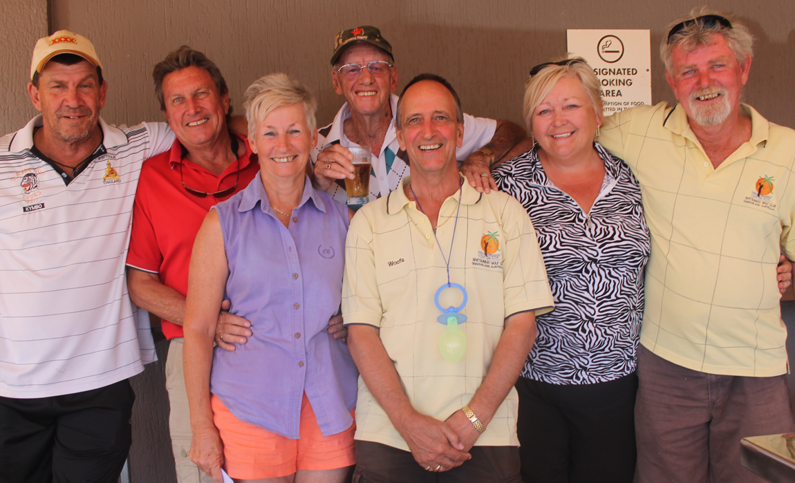 WINNERS ARE GRINNERS: Kym Hill, Ernie Holstein, Tiina Randmae, Kerry Hall, Wilf Herweg, Jacqui Wall and Mick Cooper were among the winners at Whitsunday Golf on Sunday. WINNERS ARE GRINNERS: Kym Hill, Ernie Holstein, Tiina Randmae, Kerry Hall, Wilf Herweg, Jacqui Wall and Mick Cooper were among the winners at Whitsunday Golf on Sunday.