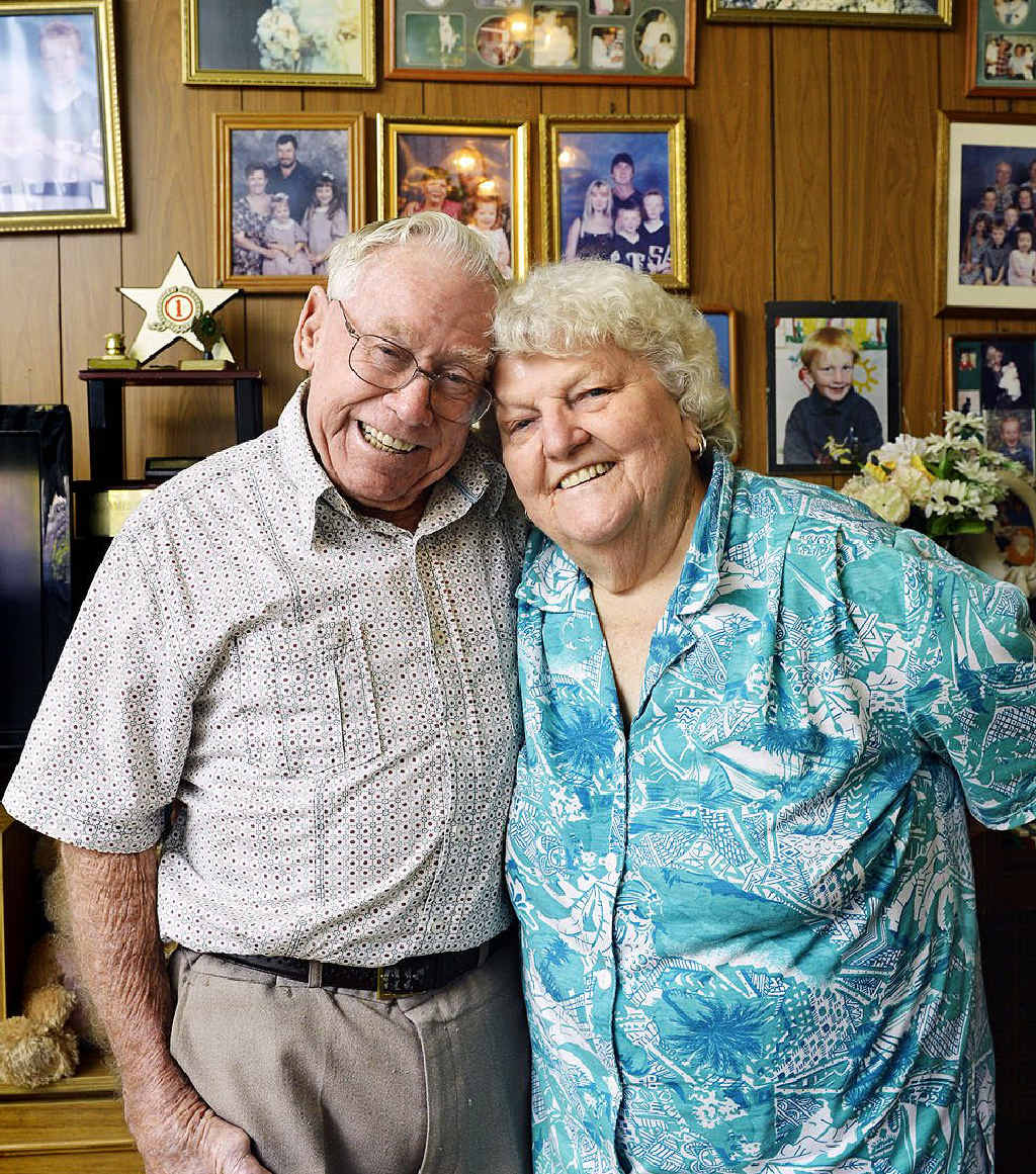 SIX DECADES: Ken and Nancye Franklin celebrate their 60th wedding anniversary. SIX DECADES: Ken and Nancye Franklin celebrate their 60th wedding anniversary.