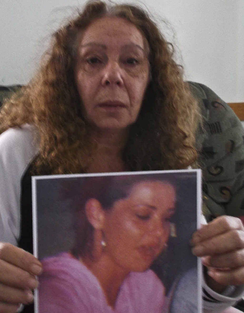 Donna Geoghagan with a photo of Jasmine Morris. Donna Geoghagan with a photo of Jasmine Morris.