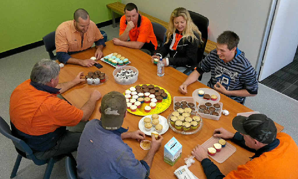 WELL DONE: Australian Juice Processing staff raised $160 in a cupcake eating competition for RSPCA. WELL DONE: Australian Juice Processing staff raised $160 in a cupcake eating competition for RSPCA.