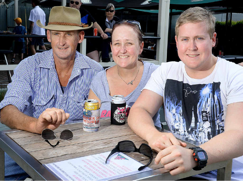 Clive Walmsley with Cathy and Daniel Stanbrook. Clive Walmsley with Cathy and Daniel Stanbrook.