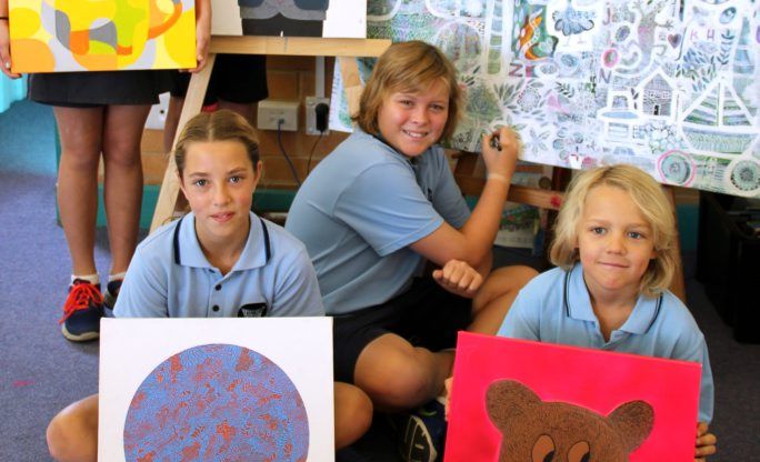 ARTY: Byron Bay Public School students get ready for Friday's Carnivale of Arts ARTY: Byron Bay Public School students get ready for Friday's Carnivale of Arts