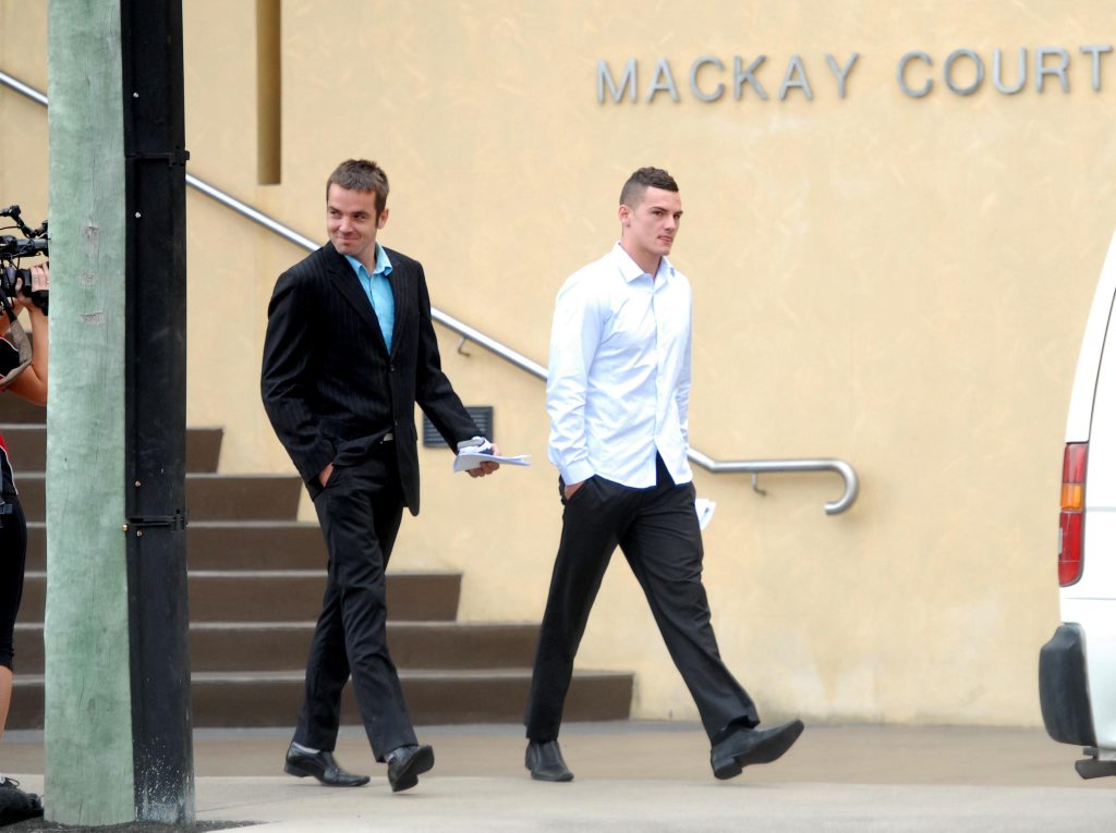Michael Sheedy and Jordan David Grayston leave court. Michael Sheedy and Jordan David Grayston leave court.