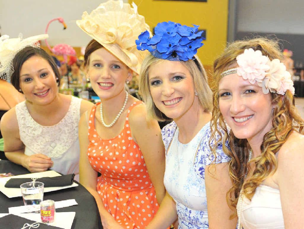 Monica Pentsa, Mary-Anne Pentsa, Melissa Eckel and Nell Cheetham at the Birralee Ladies Day. Monica Pentsa, Mary-Anne Pentsa, Melissa Eckel and Nell Cheetham at the Birralee Ladies Day.