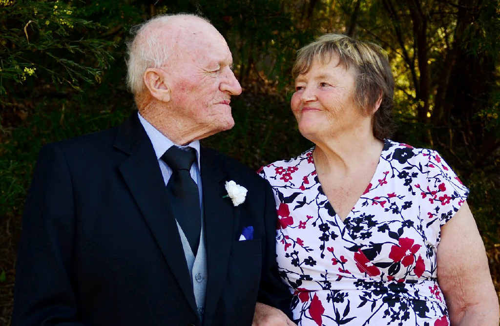 LOVELY SURPRISE: Goodna residents Ian and Susan McDonald renew their wedding vows. LOVELY SURPRISE: Goodna residents Ian and Susan McDonald renew their wedding vows.