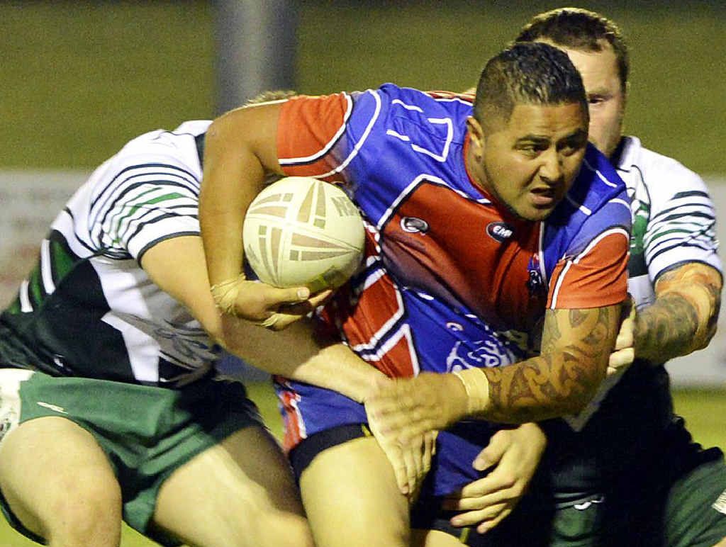 BEARS GROWL: A Redbank Plains player on the burst as his team knocked Lowood Tarampa out of finals in Open Division 2 competition last week. BEARS GROWL: A Redbank Plains player on the burst as his team knocked Lowood Tarampa out of finals in Open Division 2 competition last week.