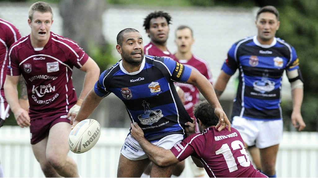 VITAL PASS: Goodna’s Alby Talipeau. VITAL PASS: Goodna’s Alby Talipeau.