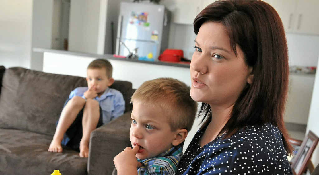 TOUGH JOURNEY: Tamara Standley with her two autistic children Rhylee and Chase. Tamara is hoping her story will encourage people to be less judgmental. TOUGH JOURNEY: Tamara Standley with her two autistic children Rhylee and Chase. Tamara is hoping her story will encourage people to be less judgmental.