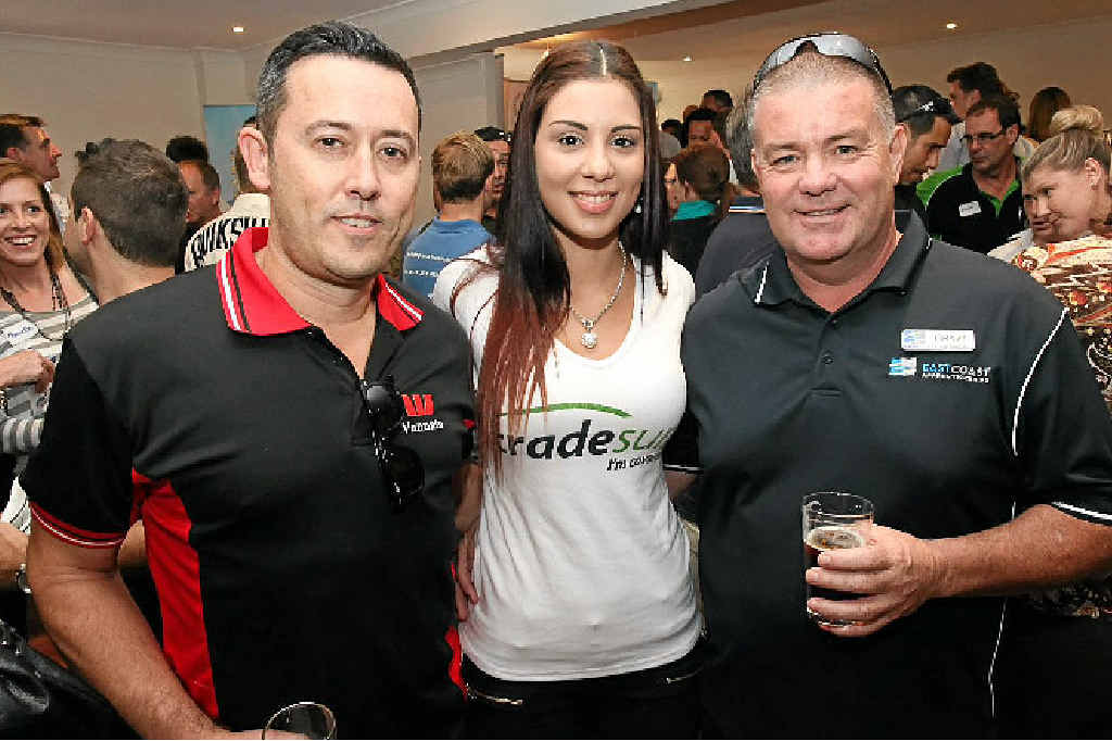 BUILDING RELATIONSHIPS: Andy Roberts of Westpac Davidson Institute, Adriana Vella of Trade Sure and Craig Harrison of East Coast Apprenticeships support the launch of the Top Tradies Network. BUILDING RELATIONSHIPS: Andy Roberts of Westpac Davidson Institute, Adriana Vella of Trade Sure and Craig Harrison of East Coast Apprenticeships support the launch of the Top Tradies Network.