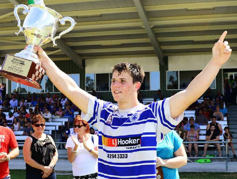 IT’S OURS: Brothers captain Chris Bell salutes the crowd after his team’s comeback win. IT’S OURS: Brothers captain Chris Bell salutes the crowd after his team’s comeback win.