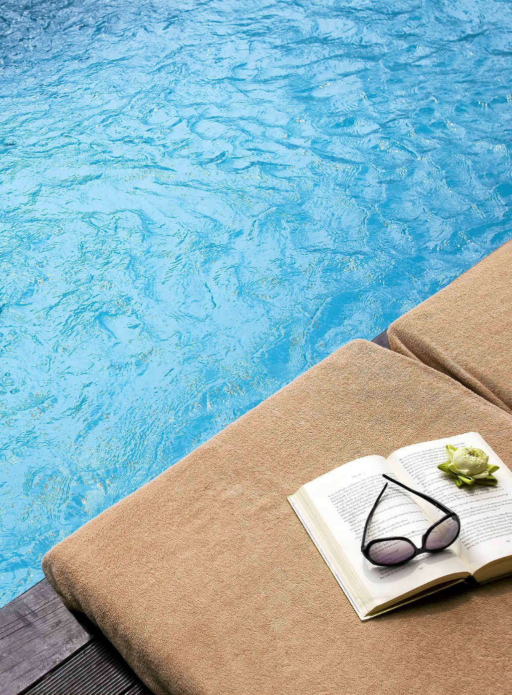 POOLSIDE: Butler service is available, naturally. POOLSIDE: Butler service is available, naturally.