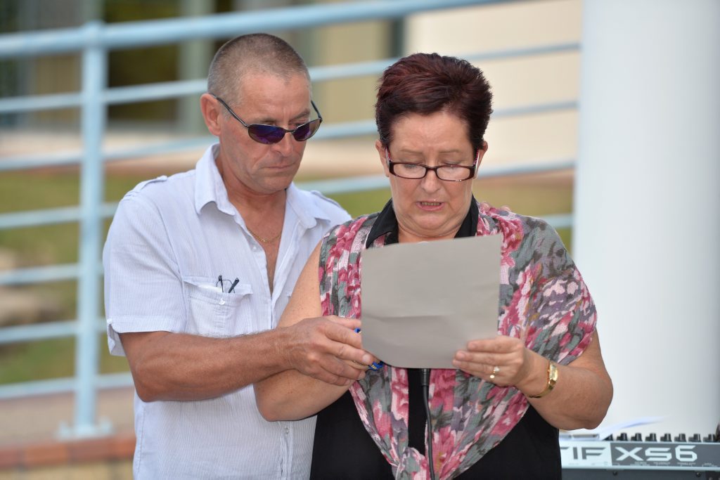 World Suicide Prevention Day ceremony at Gladstone Regional Council, Michaelle Luijs speaking. World Suicide Prevention Day ceremony at Gladstone Regional Council, Michaelle Luijs speaking.