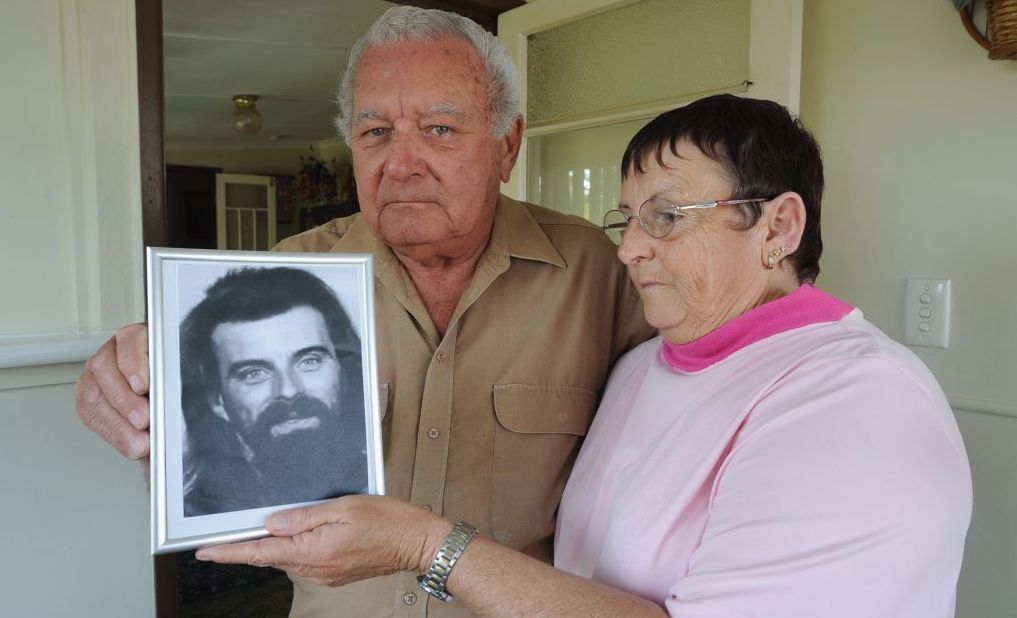 Bill and Jan Cross with a photo of Robert who went missing in 2006. Bill and Jan Cross with a photo of Robert who went missing in 2006.