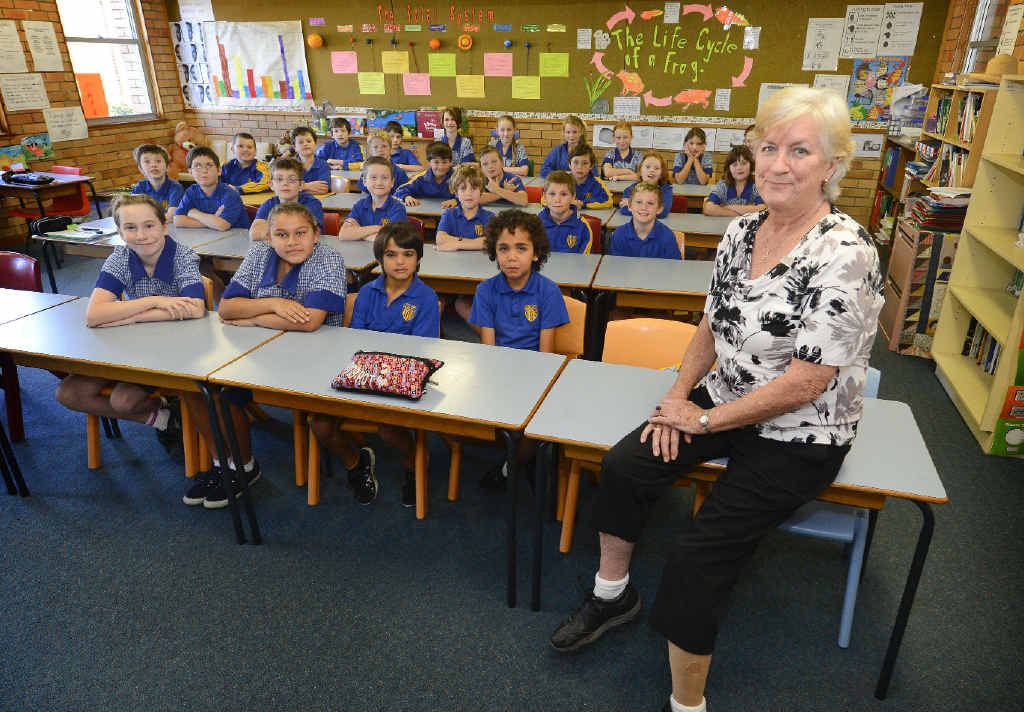 NO BARRIERS: Grafton Public School teacher and amputee Fiona McCormack in her classroom. NO BARRIERS: Grafton Public School teacher and amputee Fiona McCormack in her classroom.