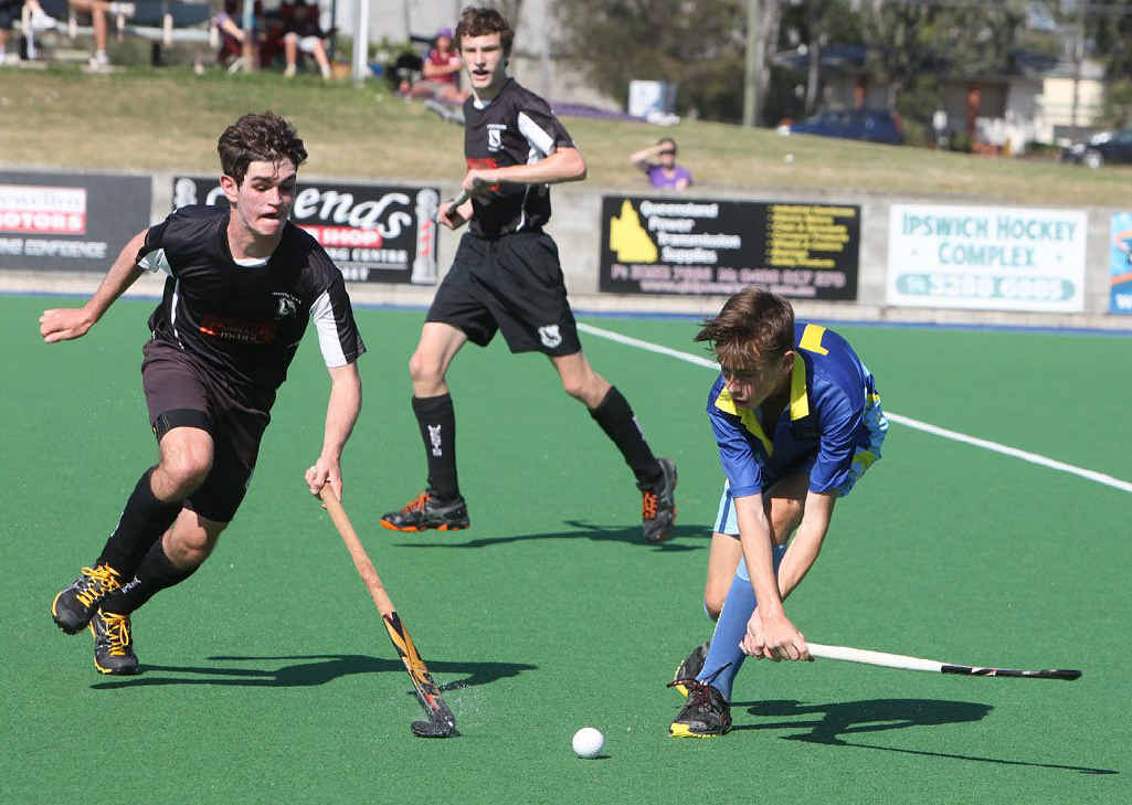 HANDY EFFORTS: Skilful Wests and Hancocks players jostle for possession in the J1 grand final. HANDY EFFORTS: Skilful Wests and Hancocks players jostle for possession in the J1 grand final.