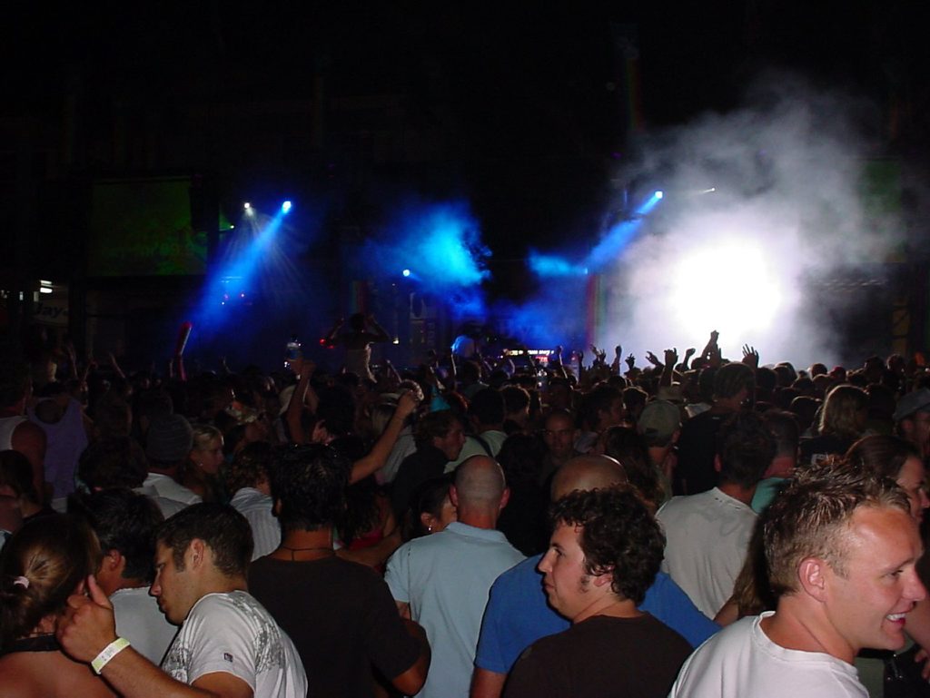 File photo of a New Year's Eve street dance party at Byron Bay. File photo of a New Year's Eve street dance party at Byron Bay.