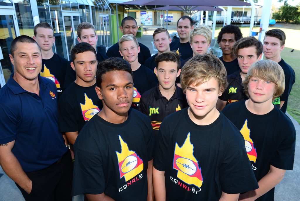 Members of the CQ NRL Bid U14 & U15 junior development squad teams for the Rockhampton Region, including Jack White and Lachlan Hubner. Photo Sharyn O'Neill / The Morning Bulletin Members of the CQ NRL Bid U14 & U15 junior development squad teams for the Rockhampton Region, including Jack White and Lachlan Hubner. Photo Sharyn O'Neill / The Morning Bulletin