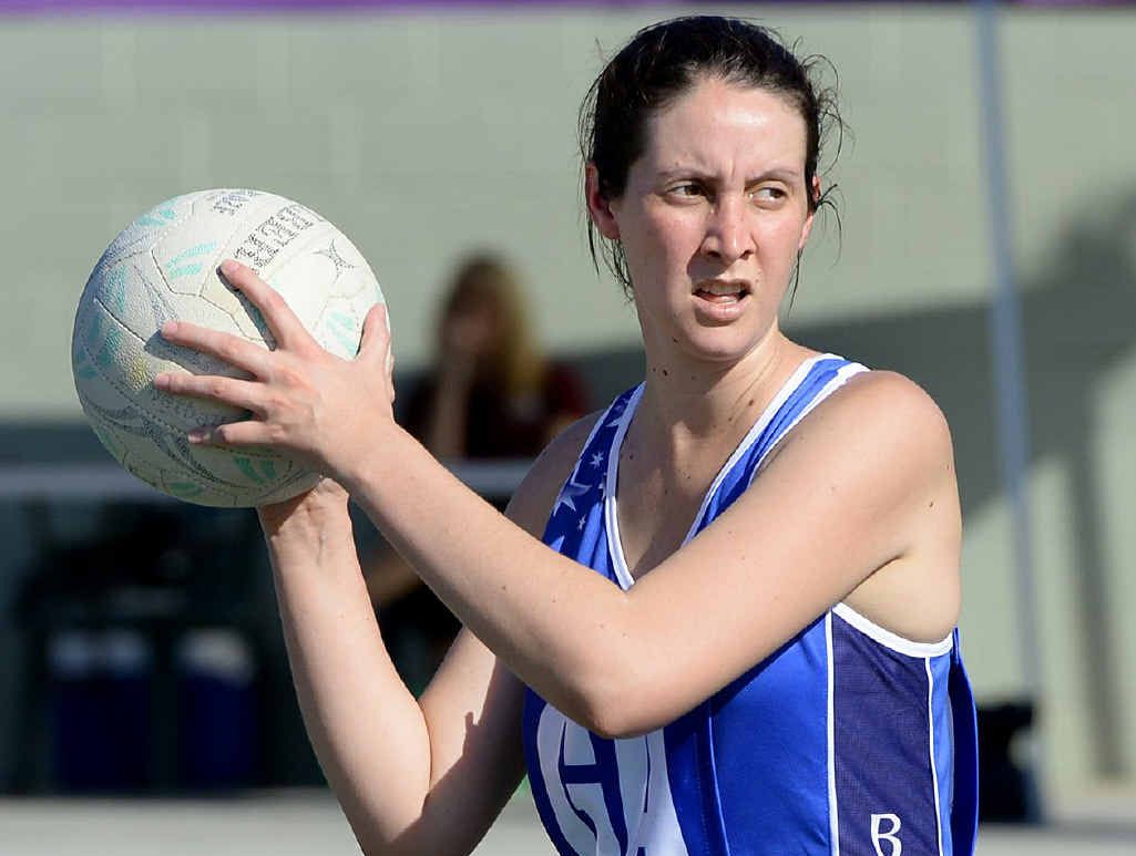 SHARP SHOOTER: Brothers goal shooter Amanda Pointing will be under pressure from Aztecs goal keeper Tahlia Vandenberg in today’s Division 1 grand final. SHARP SHOOTER: Brothers goal shooter Amanda Pointing will be under pressure from Aztecs goal keeper Tahlia Vandenberg in today’s Division 1 grand final.