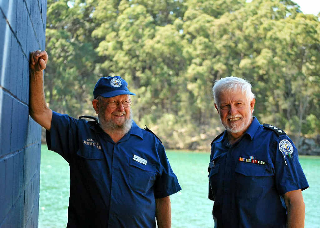 OUT OF SPACE: Marine Rescue Brunswick’s unit commander Rex Fisher and grants officer, David Gilmore, OUT OF SPACE: Marine Rescue Brunswick’s unit commander Rex Fisher and grants officer, David Gilmore,