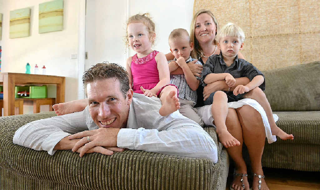 MIRACLE FAMILY: David and Kate Ogg with their children (from left) Emily, Charlie and Jamie. MIRACLE FAMILY: David and Kate Ogg with their children (from left) Emily, Charlie and Jamie.