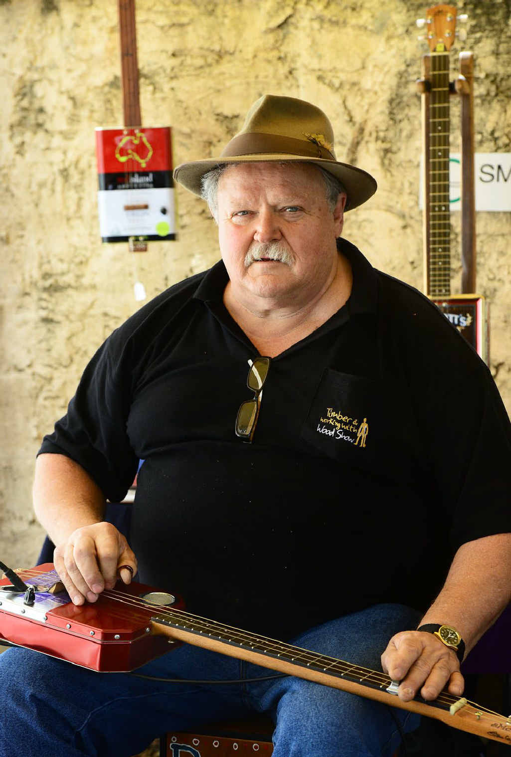 MAKE IT MUSIC: Guitar maker Stan Ceglinski plays one of his instruments. MAKE IT MUSIC: Guitar maker Stan Ceglinski plays one of his instruments.